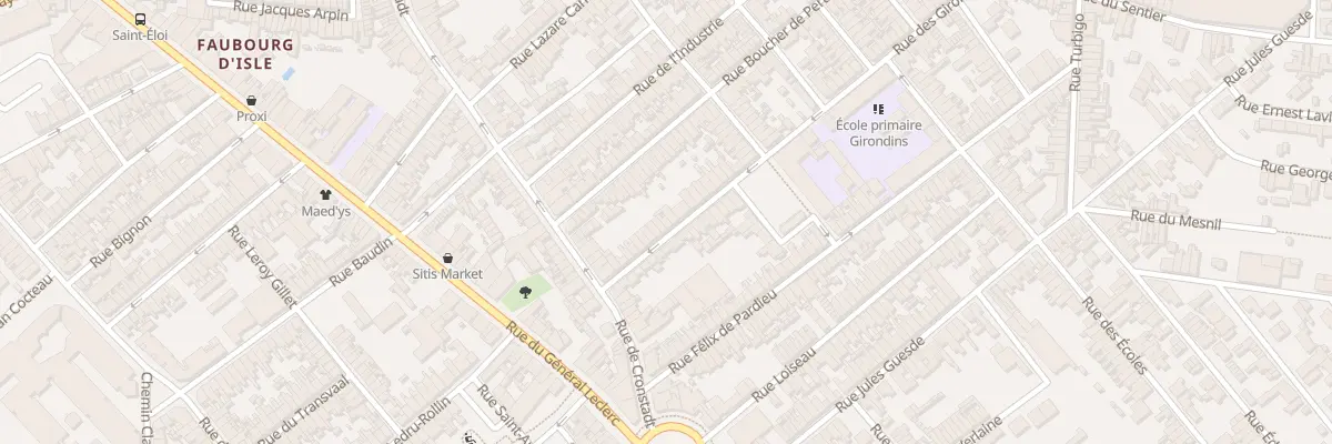 Plan du 17 Rue des Girondins à Saint-Quentin