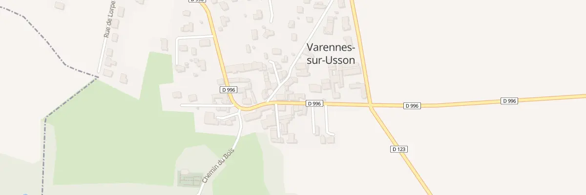 Plan du 11 Rue des Chênes à Varennes-sur-Usson