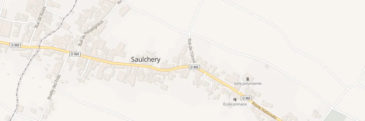 Plan du 110 Rte Nationale à Saulchery