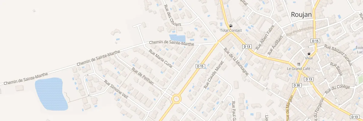 Plan du 10 Rue Simone de Beauvoir à Roujan
