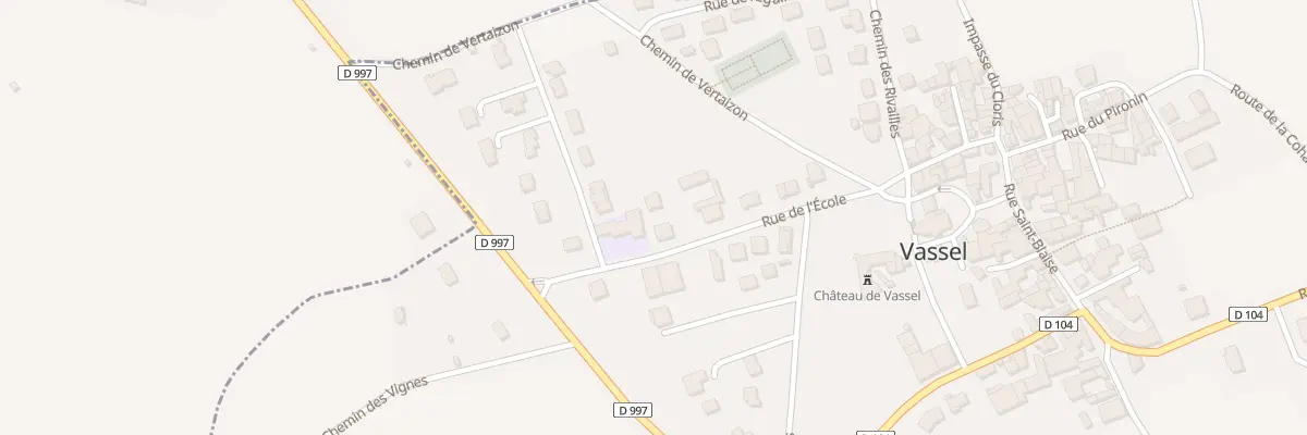Plan du 8 Rue de l’Ecole à Vassel