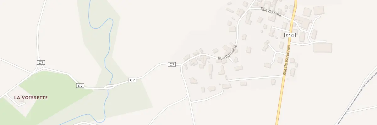 Plan du 25 Rue Romaine (la Redonde) à Brenat