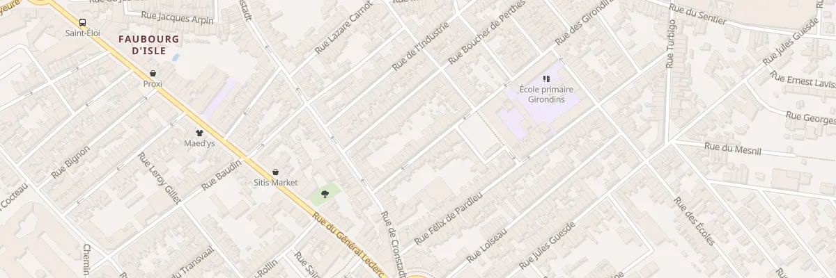 Plan du 21 Rue des Girondins à Saint-Quentin