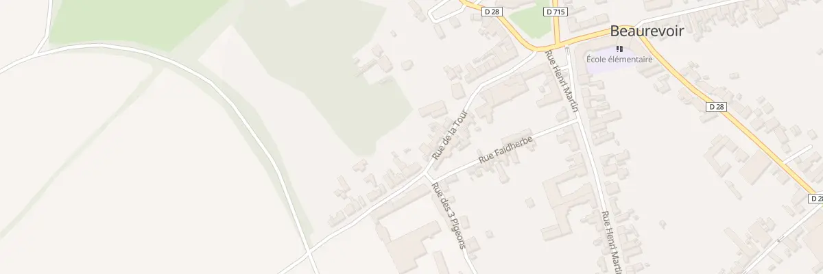 Plan du 22 Rue de la Tour à Beaurevoir