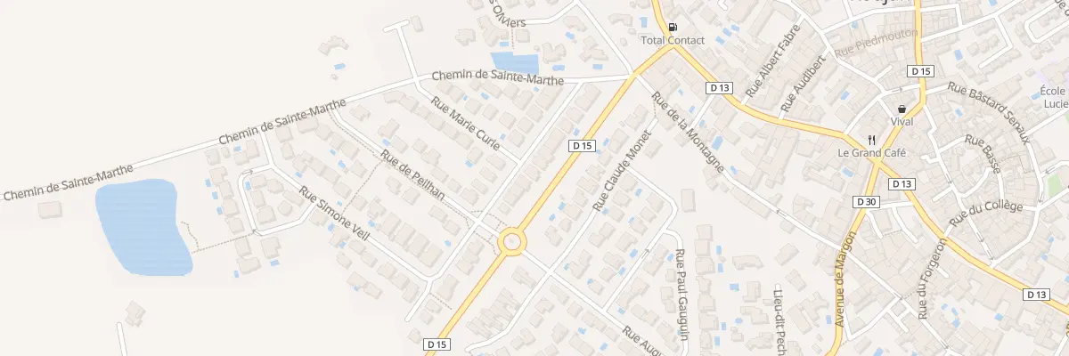 Plan du 9 Rue Simone de Beauvoir à Roujan