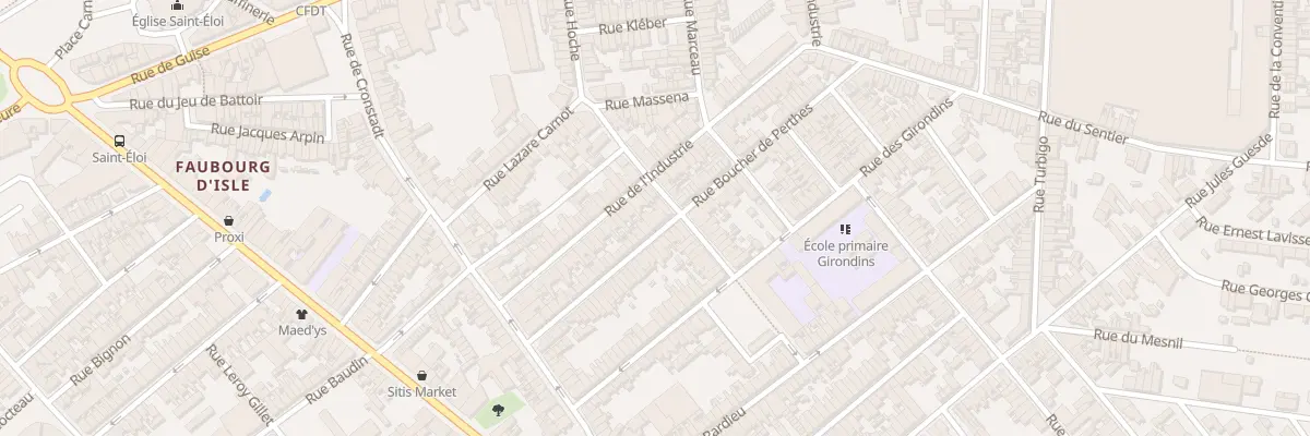 Plan du 37 Rue Boucher de Perthes à Saint-Quentin