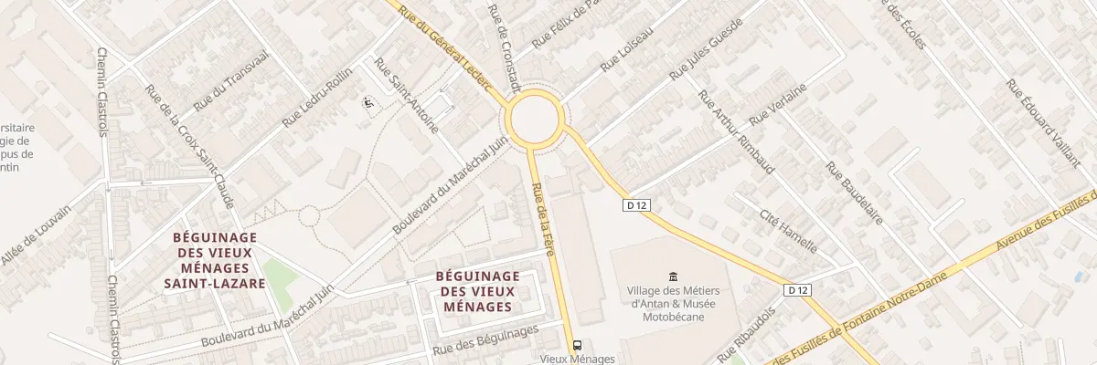 Plan du 3 Rue de la Fère à Saint-Quentin