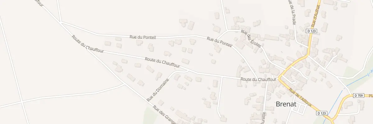 Plan du 14 Rte du Chauffour à Brenat