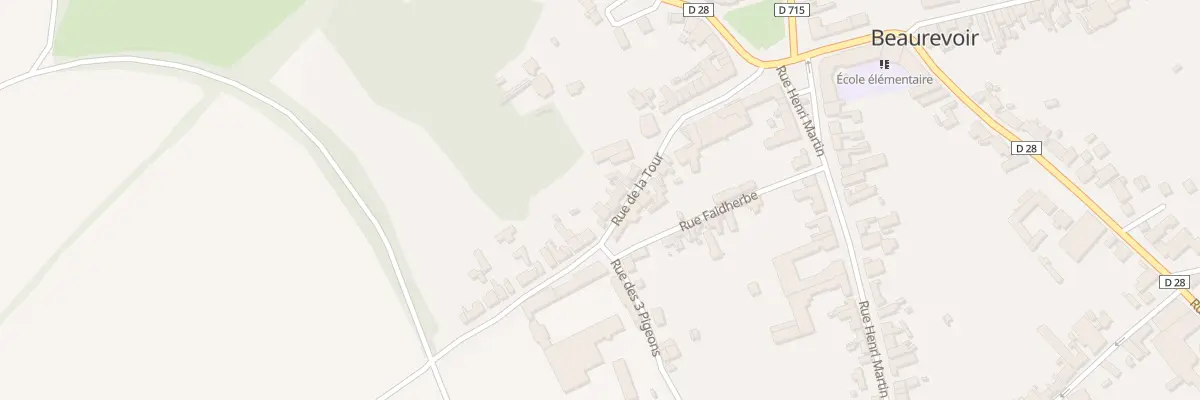 Plan du 24 Rue de la Tour à Beaurevoir