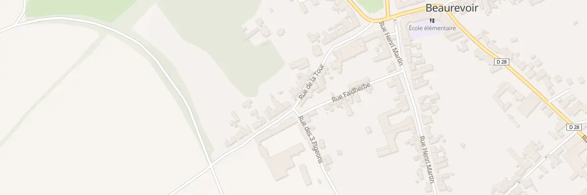 Plan du 26 Rue de la Tour à Beaurevoir