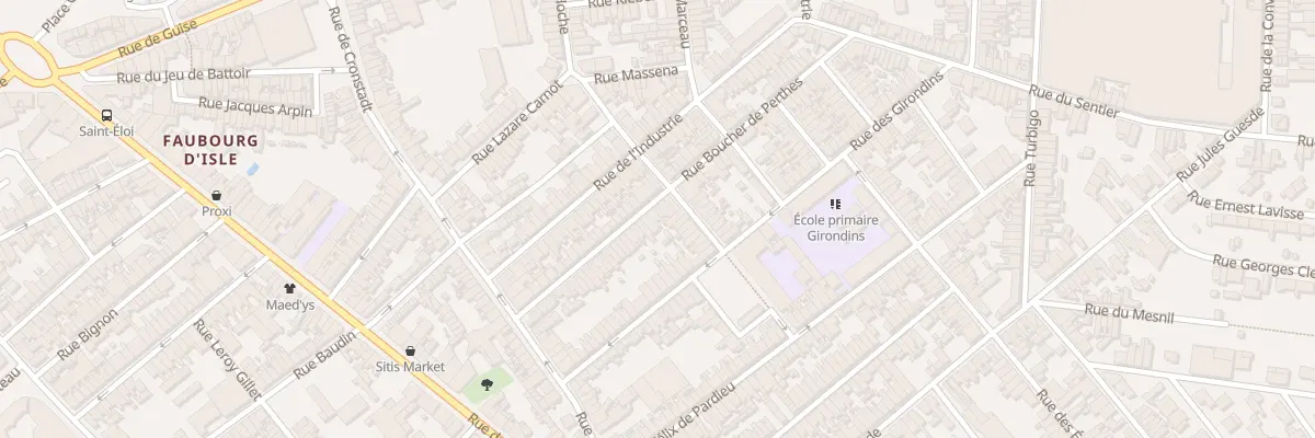 Plan du 50 Rue Boucher de Perthes à Saint-Quentin