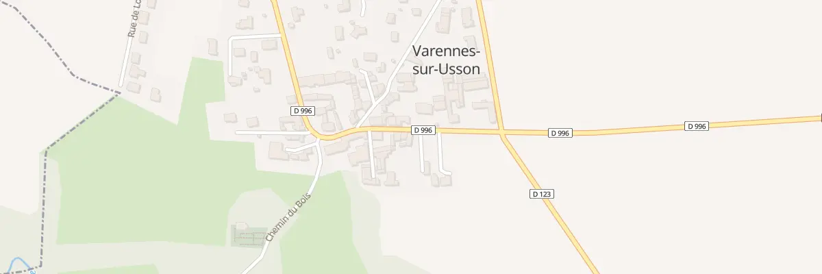 Plan du 10 Rue des Chênes à Varennes-sur-Usson