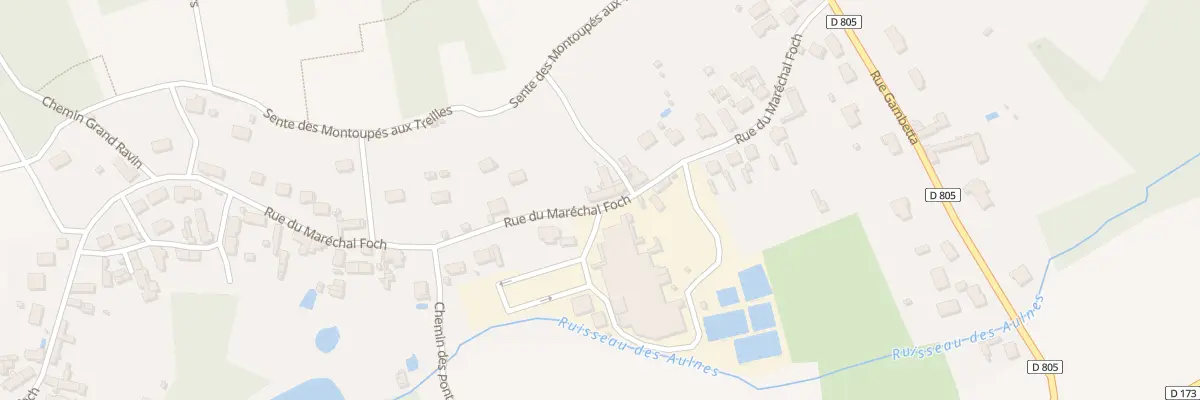 Plan du 242 Rue du Maréchal Foch à Courmelles