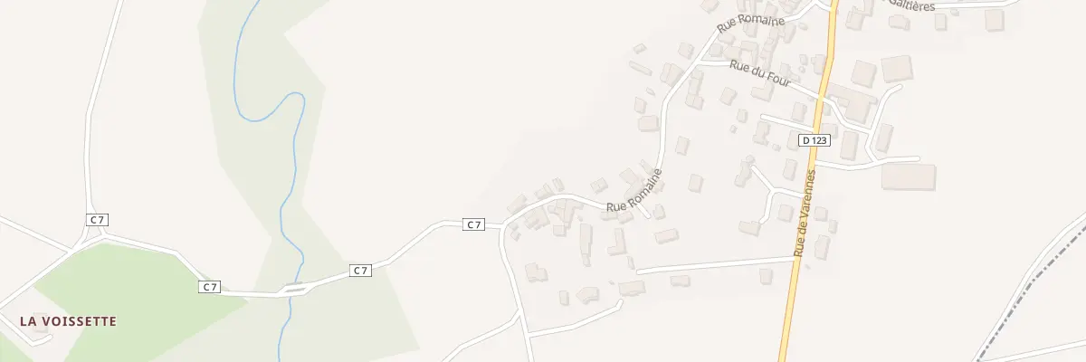 Plan du 22 Rue Romaine (la Redonde) à Brenat