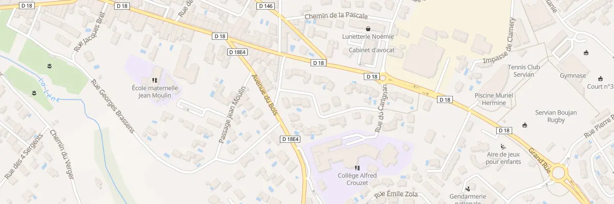 Plan du 6 Rue du Chasselas à Servian