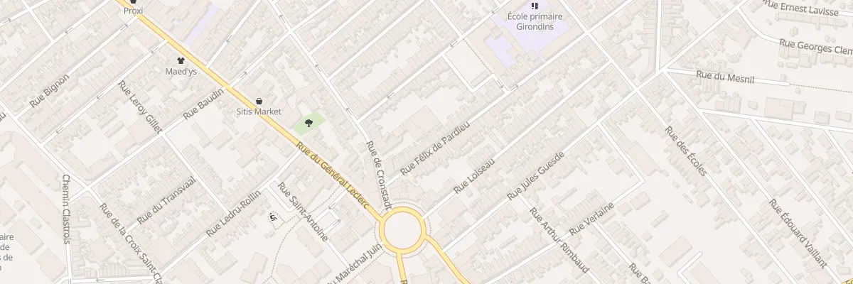 Plan du 19 Rue Félix de Pardieu à Saint-Quentin