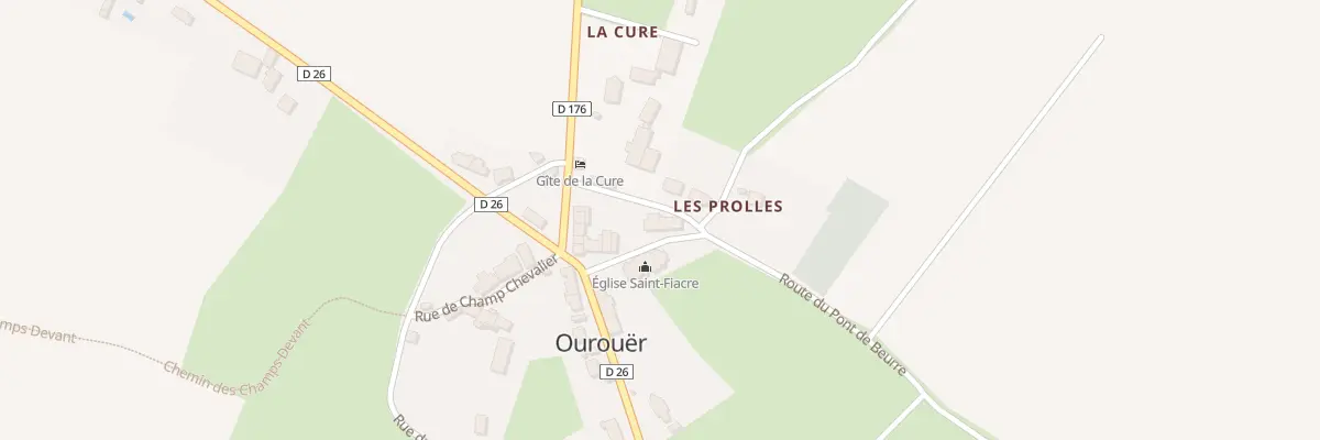 Plan du 9004 Le Bourg - Ourouer à Vaux d’Amognes