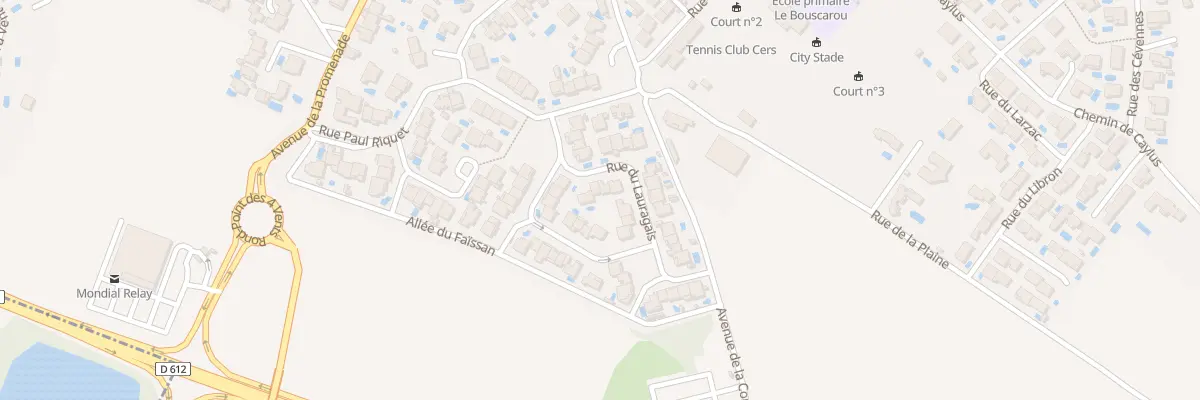 Plan du 4 Rue du Lauragais à Cers