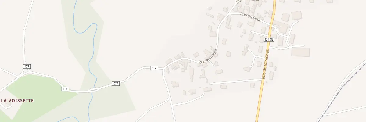 Plan du 23 Rue Romaine (la Redonde) à Brenat