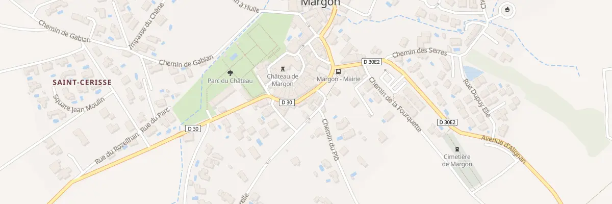 Plan du 10 Av de Pouzolles à Margon