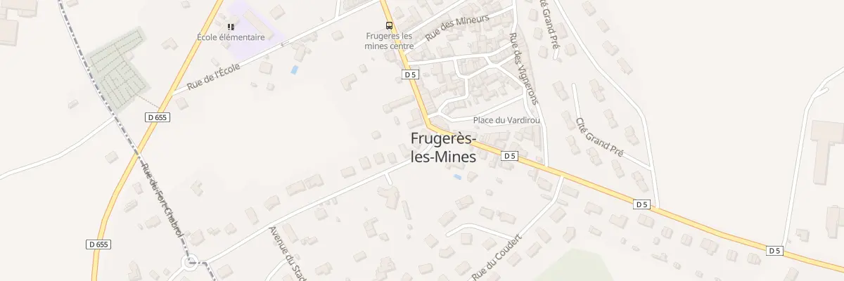 Plan du 1 Rue de la République à Frugerès-les-Mines