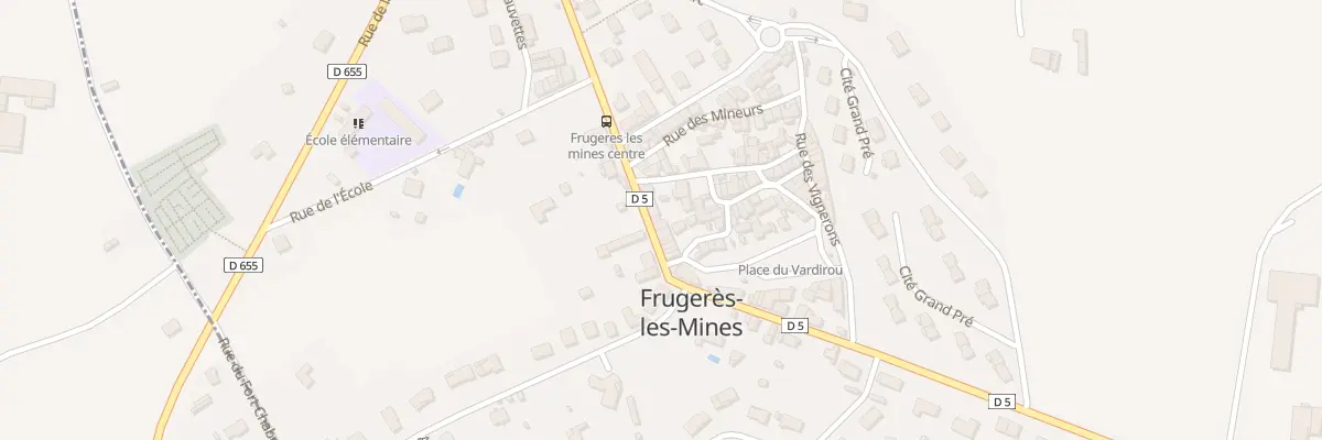 Plan du 20 Rue de la République à Frugerès-les-Mines