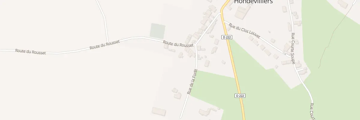 Plan du 2 Rte du Rousset à Hondevilliers
