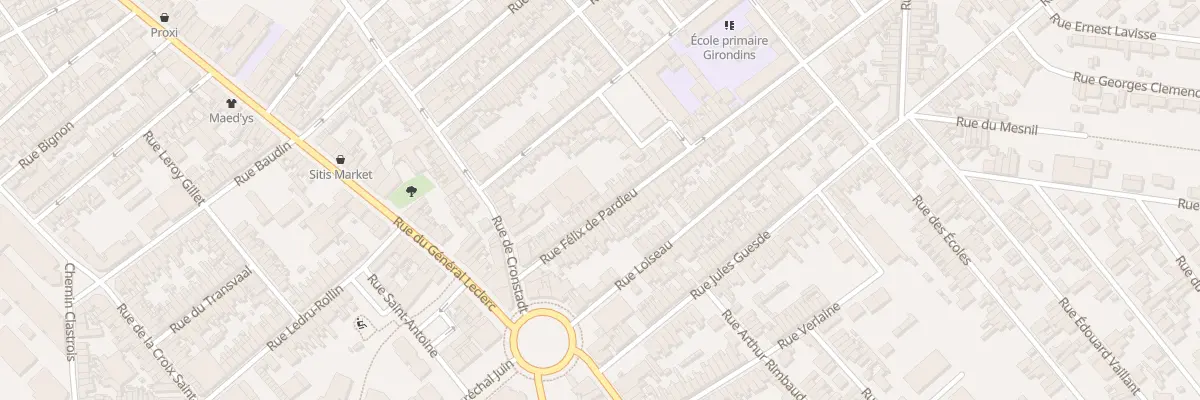 Plan du 27 Rue Félix de Pardieu à Saint-Quentin