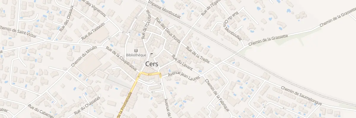 Plan du 1 Rue du Levant à Cers