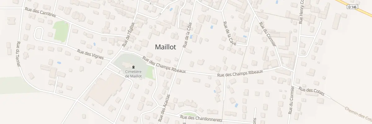 Plan du 5 Rue de la Côte à Maillot