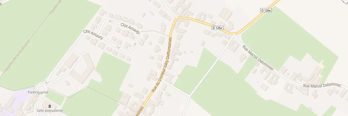 Plan du 406 Rue du Dr Gery Deffontaines à Landas