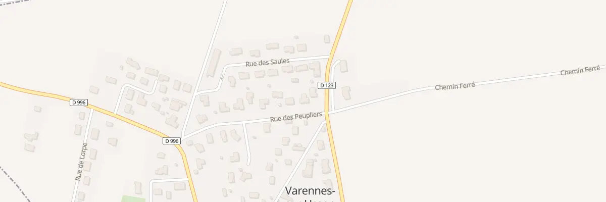 Plan du 3 Rue des Peupliers à Varennes-sur-Usson