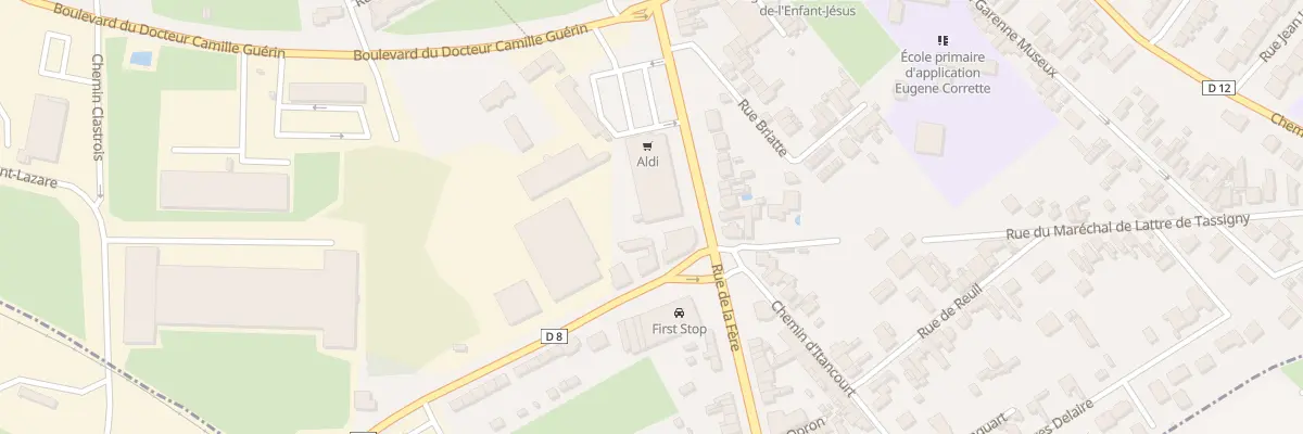Plan du 70 Rue de la Fère à Saint-Quentin