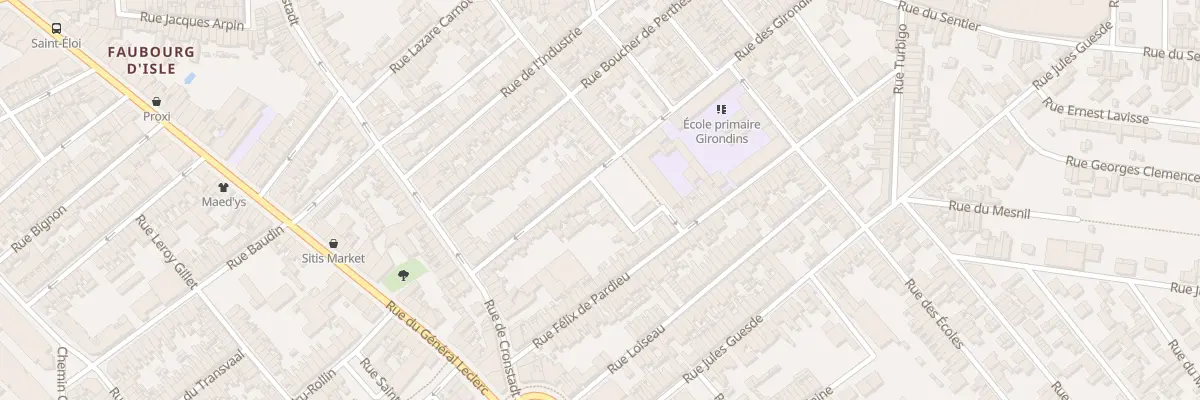 Plan du 38 Rue des Girondins à Saint-Quentin