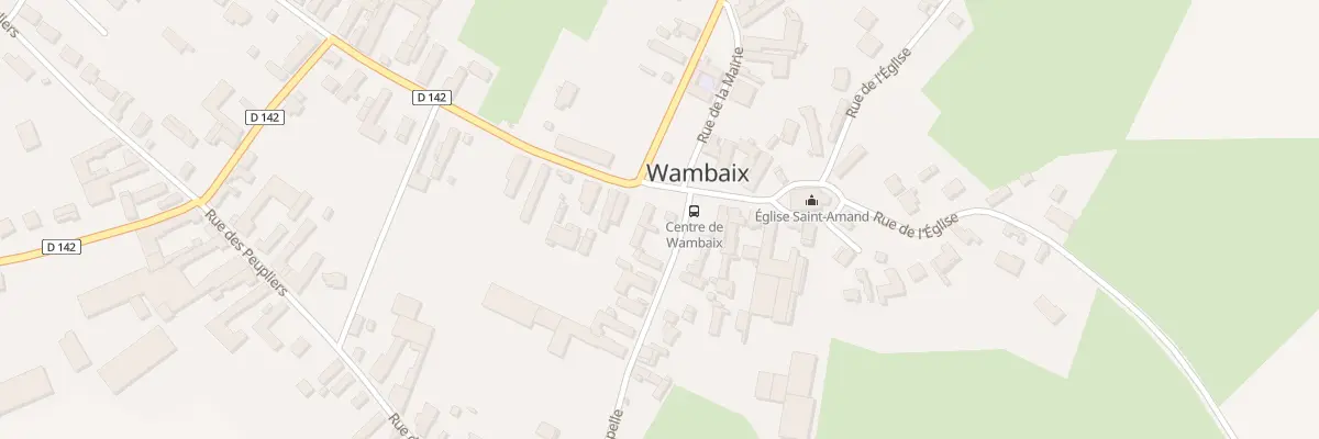 Plan du 1 Gr Gd Rue à Wambaix