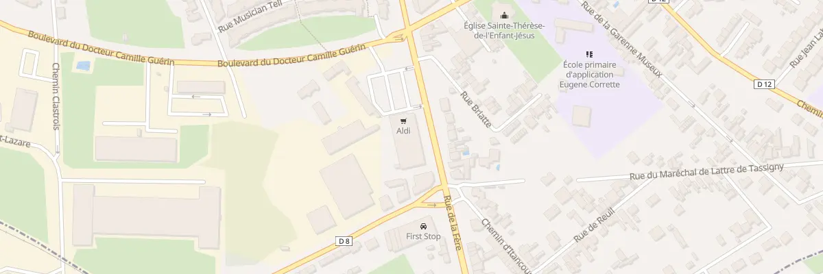 Plan du 64 Rue de la Fère à Saint-Quentin