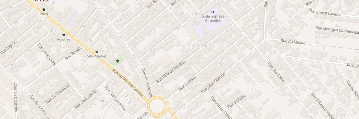 Plan du 35 Rue Félix de Pardieu à Saint-Quentin