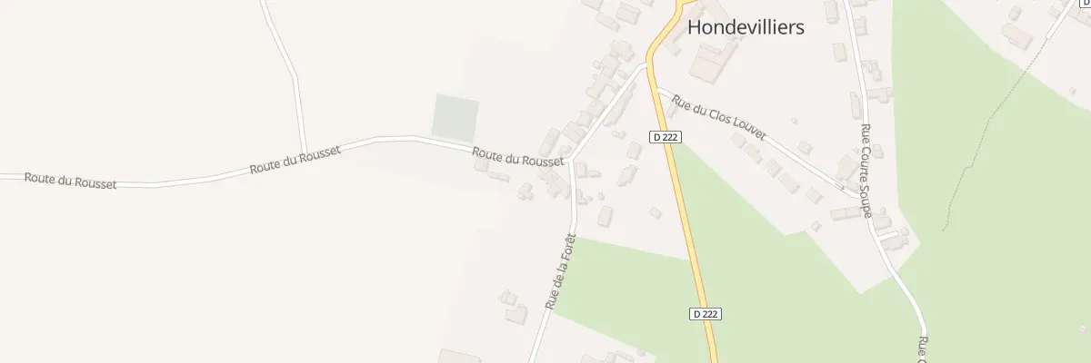 Plan du 12 Rue de la Fontaine St Loup à Hondevilliers