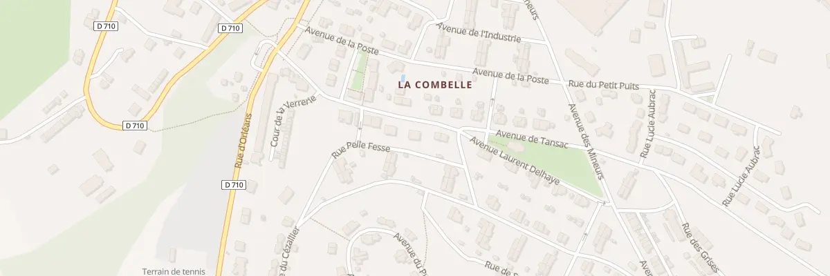 Plan du 14 Av Laurent Delhaye (Combelle) à Auzat-la-Combelle