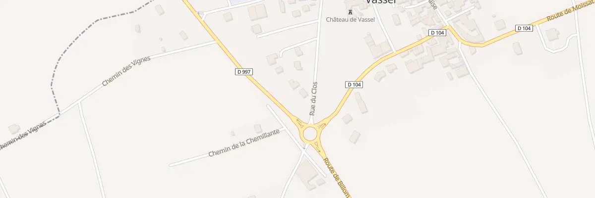 Plan du 12 Rue du Clos à Vassel