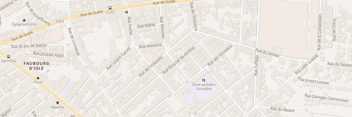 Plan du 51 Rue Boucher de Perthes à Saint-Quentin