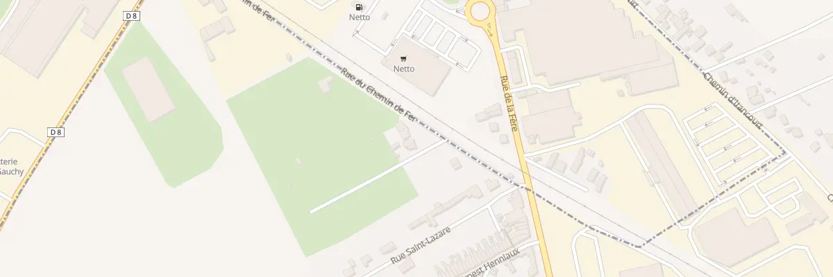 Plan du 4 Rue du Chemin de Fer à Neuville-Saint-Amand