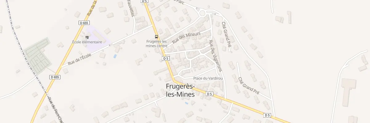 Plan du 1 Rue des Passementieres à Frugerès-les-Mines