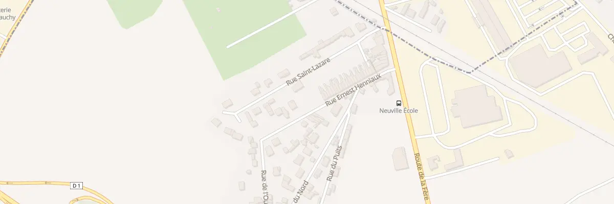 Plan du 44B Rue Ernest Henniaux à Neuville-Saint-Amand