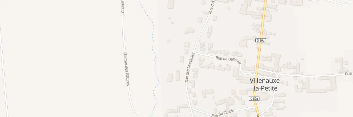 Plan du 11 Rue des Mardelles à Villenauxe-la-Petite