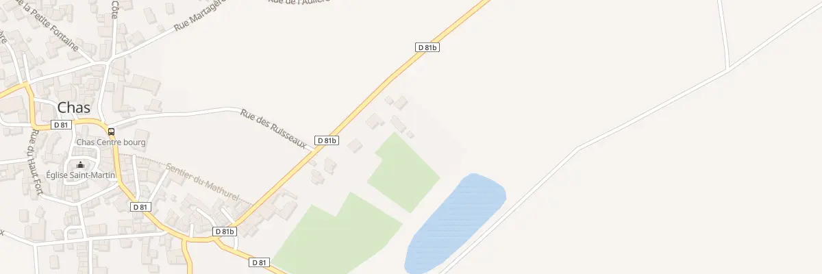 Plan du 22 Rue du Pré Batier à Chas