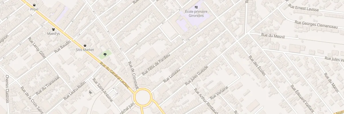 Plan du 36 Rue Félix de Pardieu à Saint-Quentin
