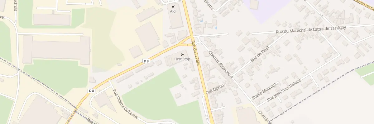 Plan du 84 Rue de la Fère à Saint-Quentin
