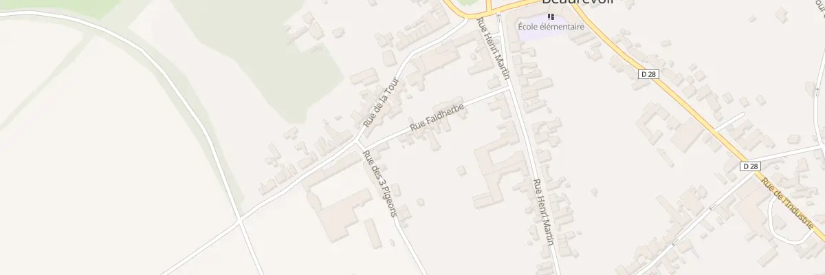 Plan du 11 Rue Faidherbe à Beaurevoir