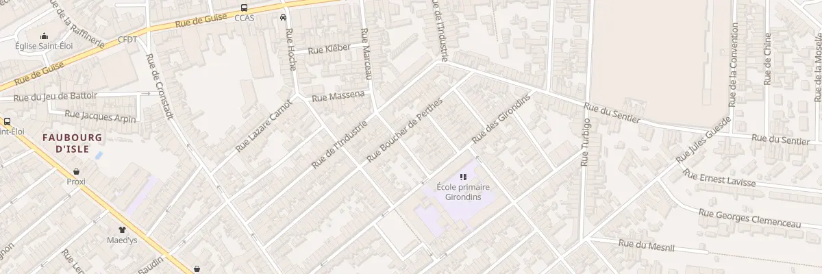 Plan du 7 Rue Viala à Saint-Quentin